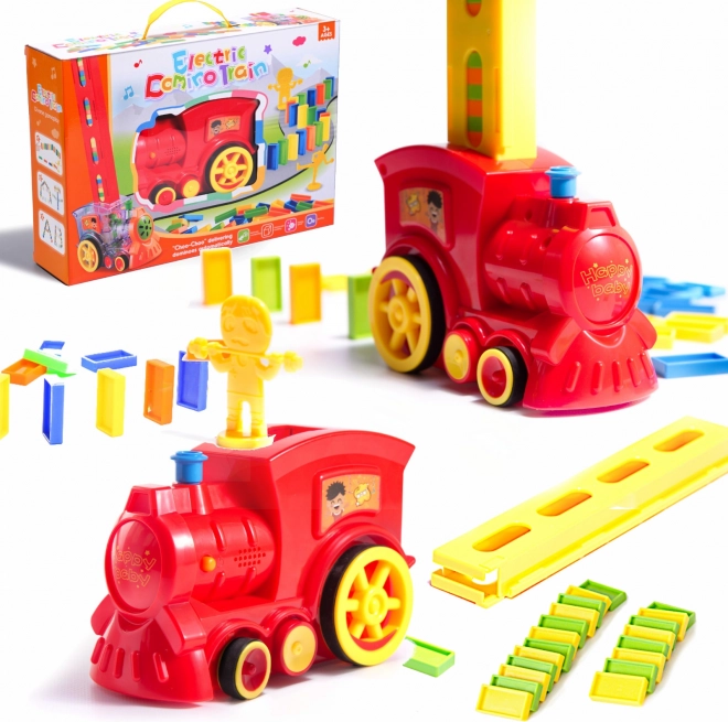 Vlak speelset domino voor kinderen – Rood