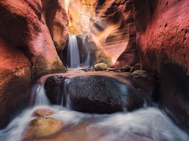 Puzzel Ravensburger 1500 stukjes Rode Canyon Waterval