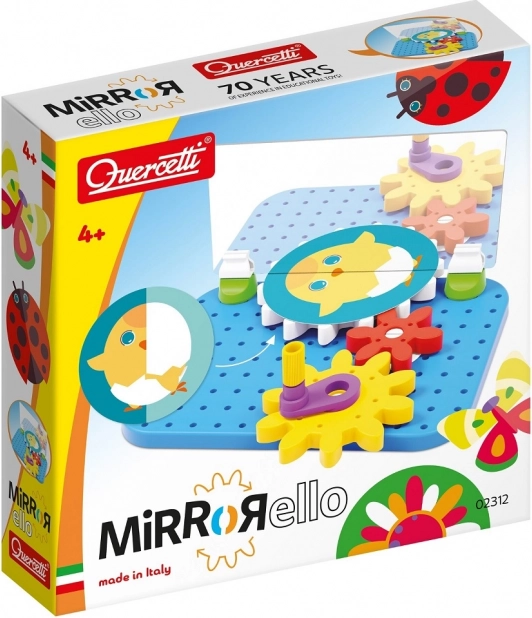 Quercetti Mirrorello creatieve tandwielset met spiegel