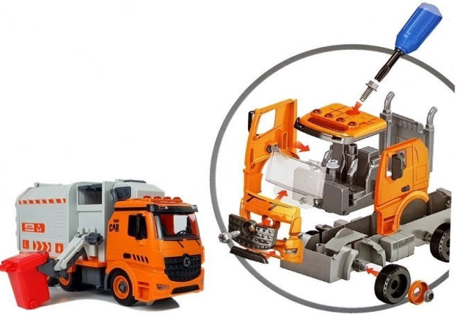 Doe-het-zelf vuilniswagen met afvalscheiding