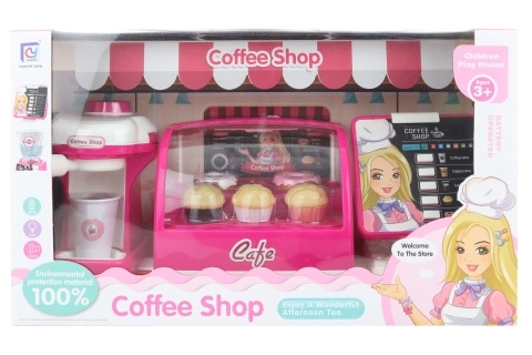 Cafe op batterijen met accessoires