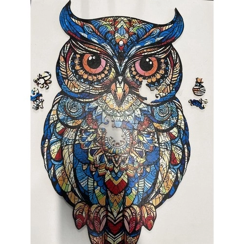 Houten puzzel uil Kruzzel