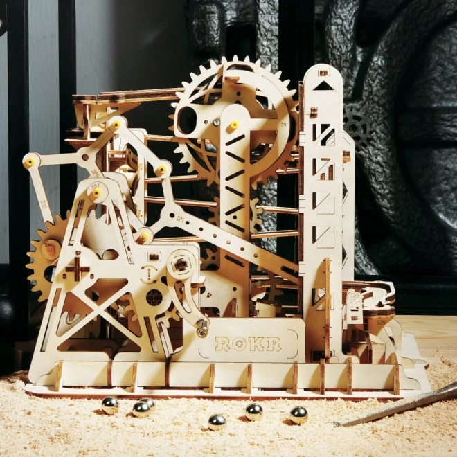 Knikkerbaan Marble Explorer - 3D houten bouwpakket