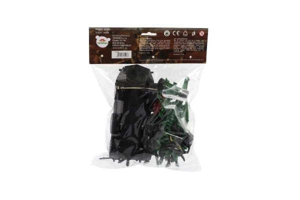 Set van plastic soldaten en militaire uitrusting