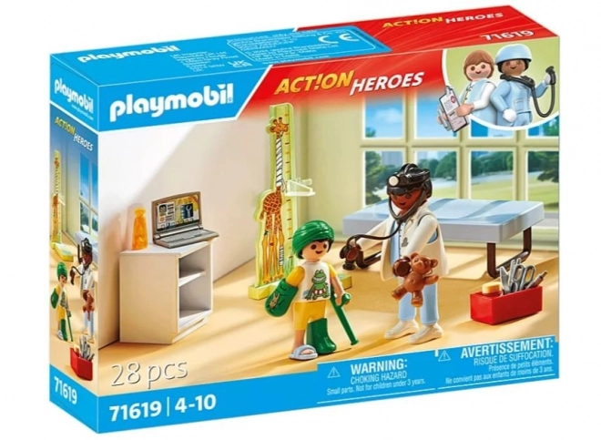 Set figuren Kinderarts met teddybeer