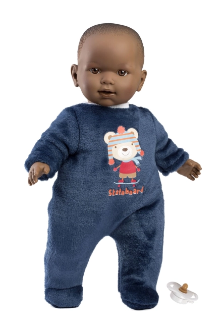 Llorens 14247 BABY ZAREB - realistische babypop met zacht stoffen lichaam - 42 cm