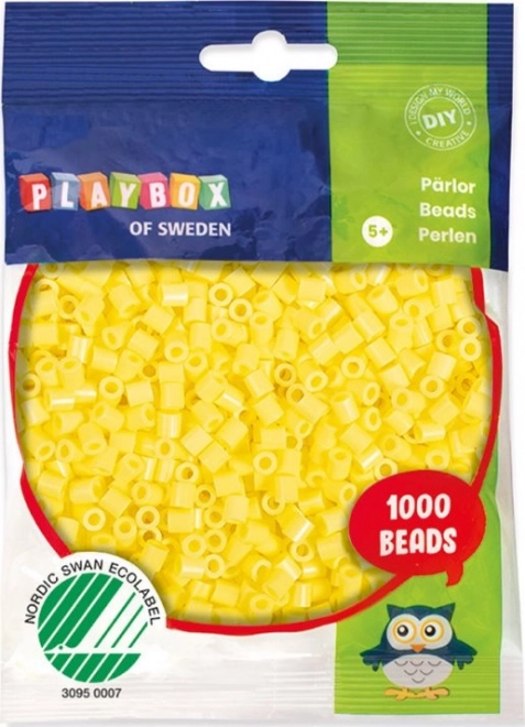 Strijkkralen pastelgele 1000 stuks