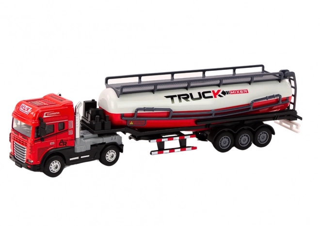 Vrachtwagen met aanhanger TIR Tanker 1:24 Rode geluiden