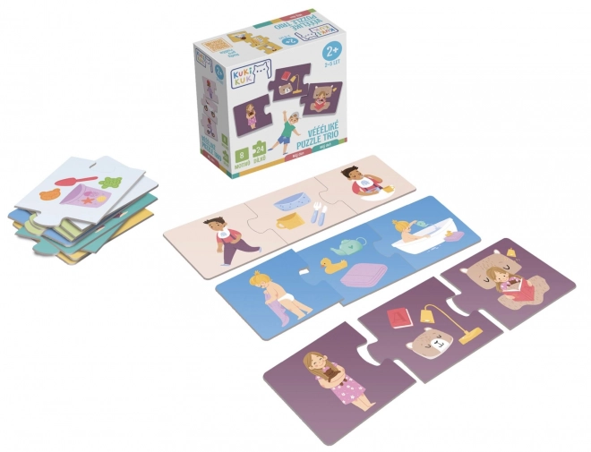 KukiKuk 80042 Véééliké puzzel trio Mijn Dag