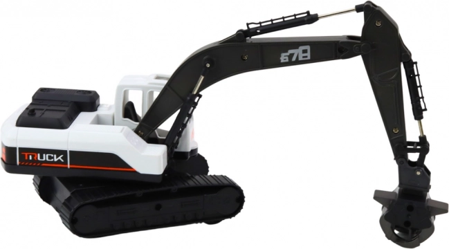 Rups Graafmachine met Roterende Klauw en 360° Rotatie