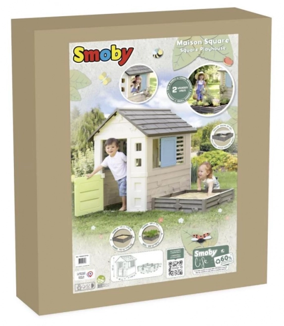Tuinhuis Smoby met zandbak