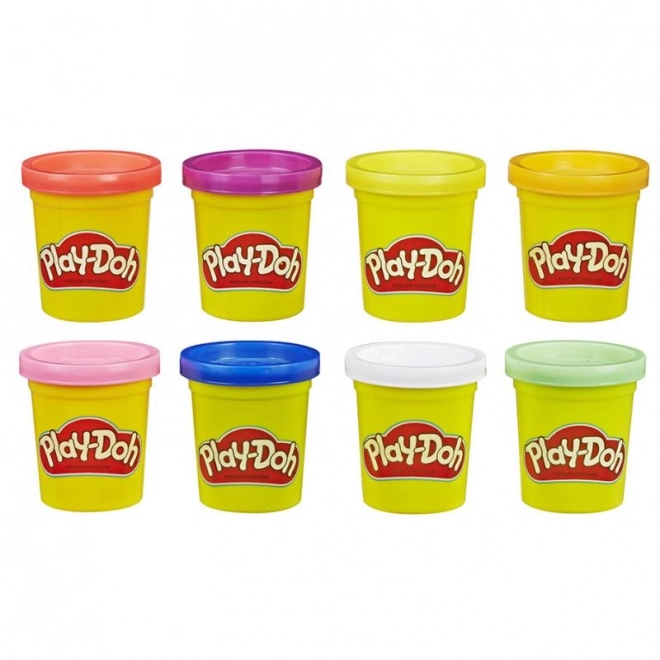 Play-Doh Verpakking van 8 neon kleuren potjes