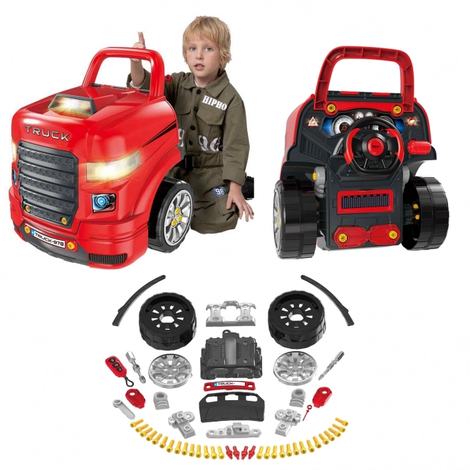 Woopie Grote vrachtwagen bouwset met accessoires