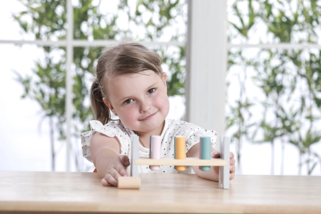 VIGA PolarB Houten bank met hamertje – Montessori speelgoed