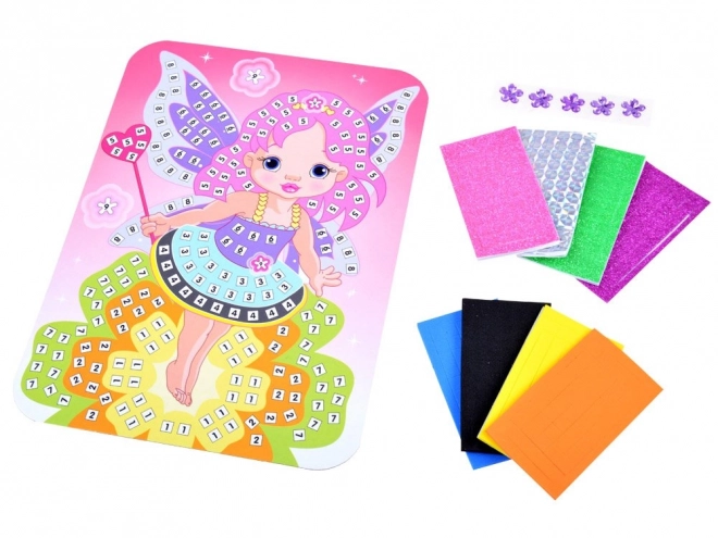 Creatieve schuimen mozaïek met sticker fee ZA3274