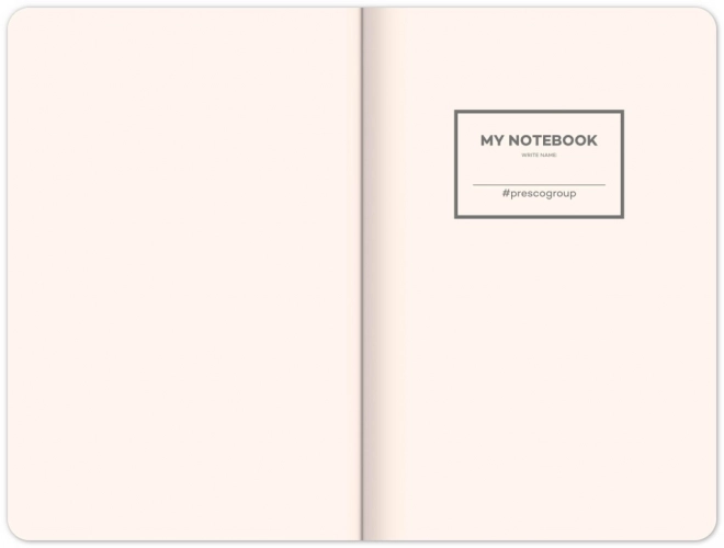 Notitieboek NOTIQUE zwart-grijs gelijnd 13 x 21 cm