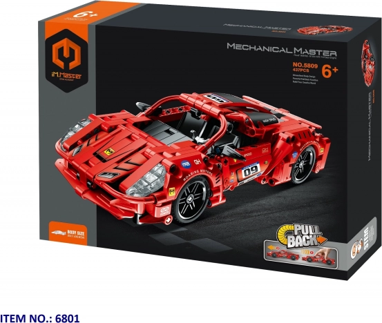 Bouwset Rode Raceauto van iM.Master