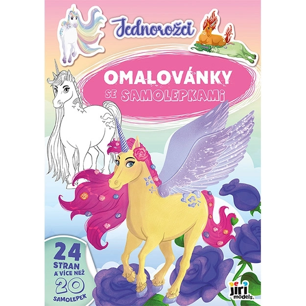 Kleurboek A4 met stickers Eenhoorns