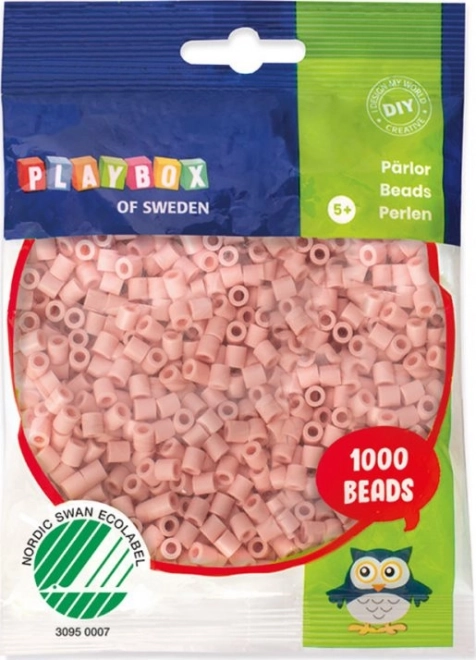 Strijkkralen PLAYBOX – perzik en huidskleur, 1000 stuks