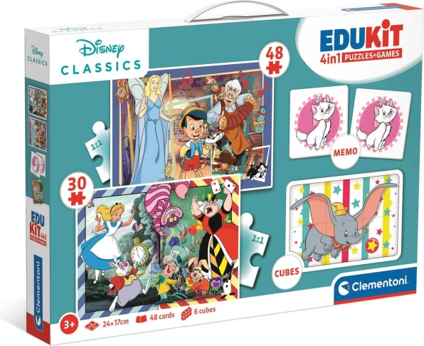Clementoni spellenset Disney klassiek 4-in-1