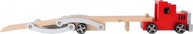 Small foot Houten vrachtwagen met auto's