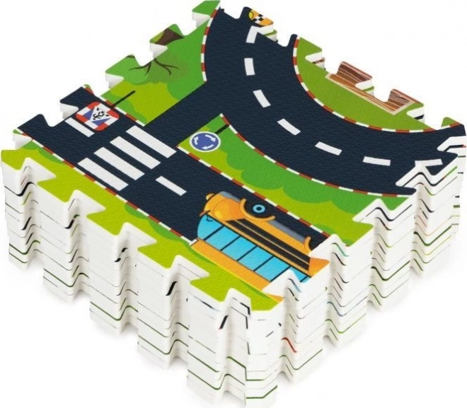 ECOTOYS foam puzzel Stadje
