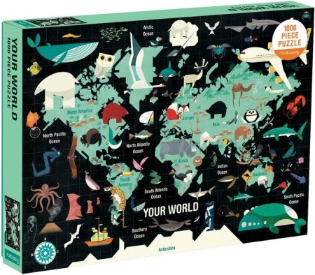 Mudpuppy puzzel Jouw wereld 1000 stukjes