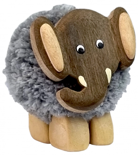Kinderhouten Figuur XL Pompon Olifant