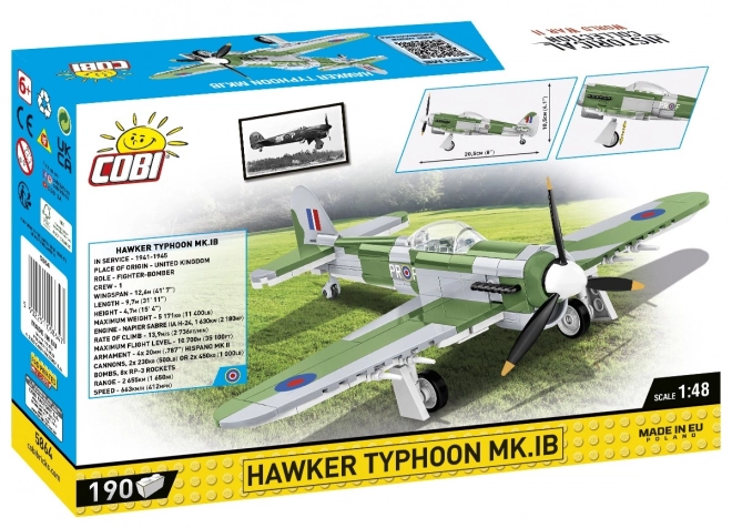 Bouwstenen Hawker Typhoon Mk.1B