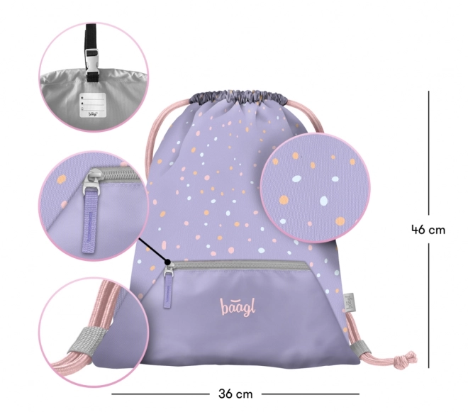 BAAGL 3 SET Airy Knuffeldieren: rugzak, etui, zak