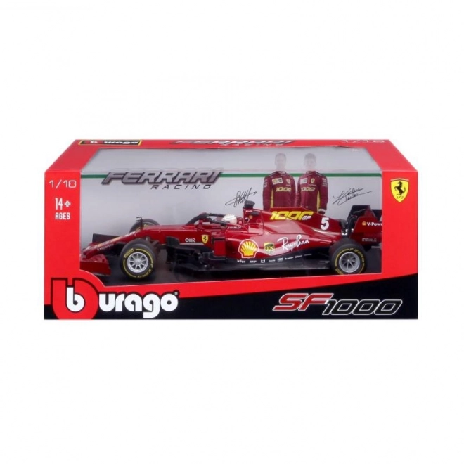 Metalen modelauto Ferrari SF1000 F1 2020 Tuscan GP - Sebastian Vettel