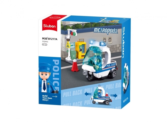 Sluban Metropolis M38-B1217A Politiepatrouille op Driewieler