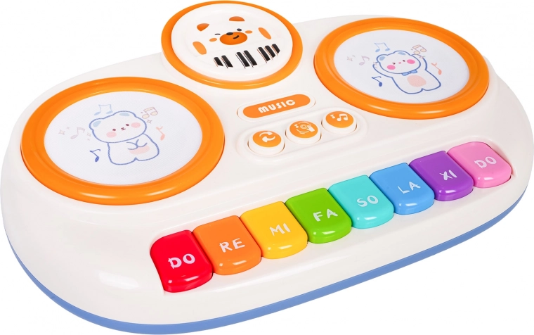 Gekleurde toetsen voor de eerste melodieën