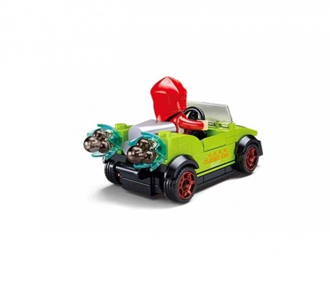 Sluban Metropolis M38-B1217D Vermomde bandiet in auto en politieagent op motor