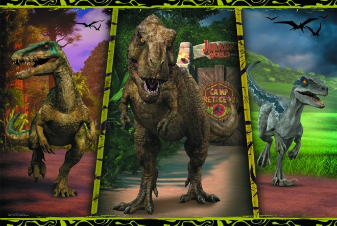 Puzzel Gekleurde Dinosaurussen XL Super 104 Stukken