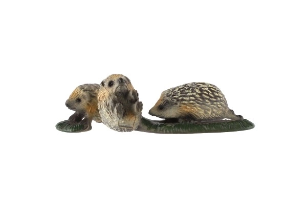 Westerse egel moeder met jongen zooted plastic 8cm in zak