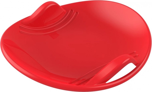 Ronde sneeuwglijder rood