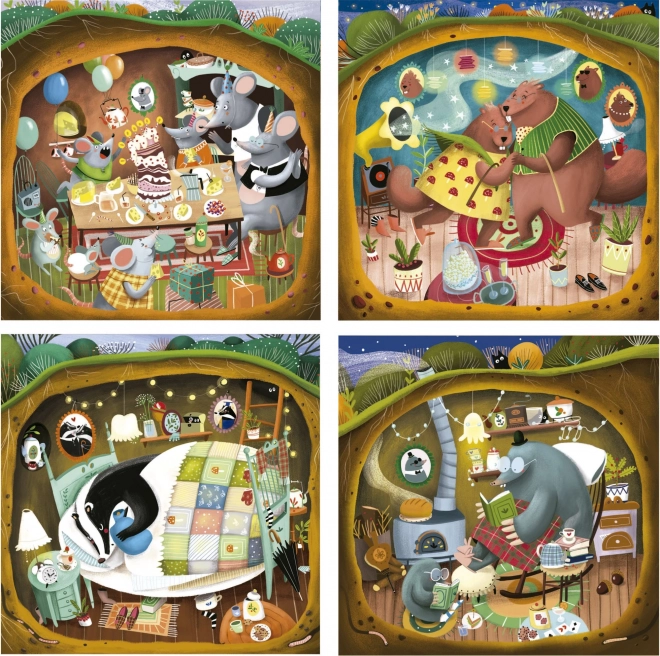 Puzzel Bosverhalen 4v1