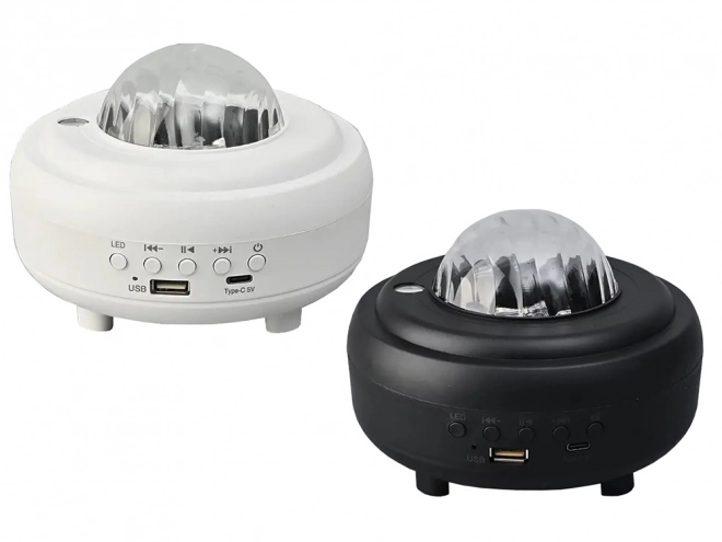 Nachtelijke aurora lichtprojector met bluetooth luidspreker