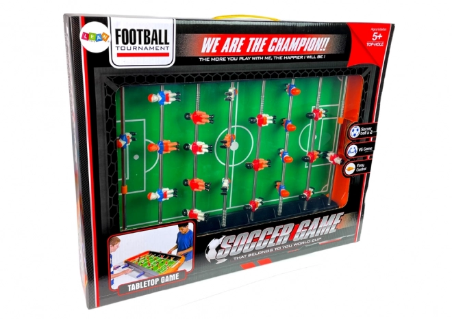 Tafelvoetbalspel – oranje tafelvoetbal