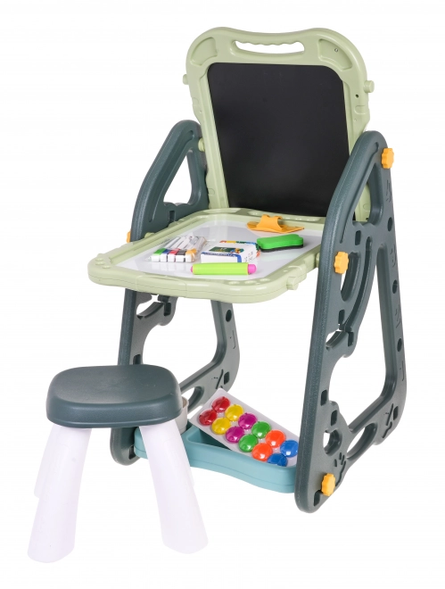 Multifunctioneel bord voor kinderen 3+ met magnetisch bord en stoeltje