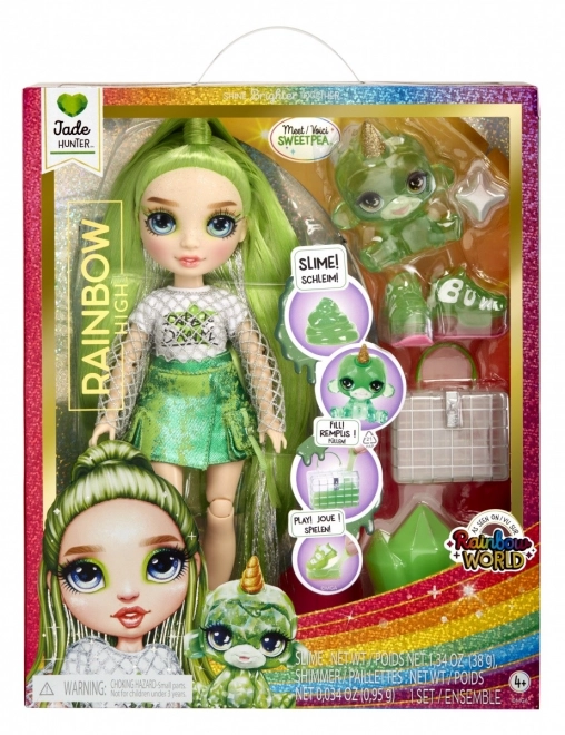 Rainbow High Fashion pop met huisdier - Jade Hunter