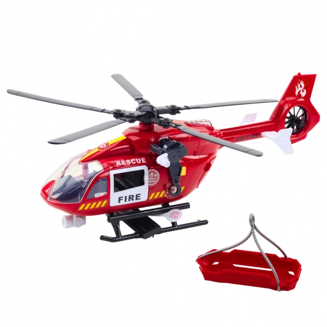 Brandweer helikopter met lichten en geluiden 1:12