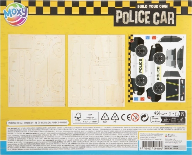 3D-puzzel politieauto MOXY