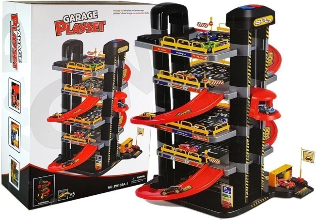 Meerverdiepingsspeelgarage met ramps en lift