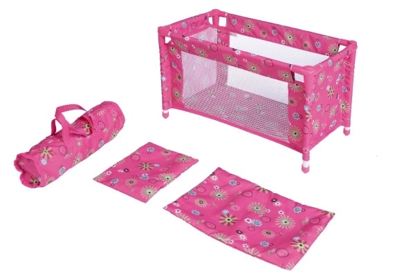 Reiswieg voor poppen met tas