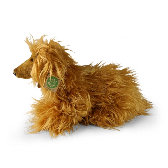 Pluche Afghaanse windhond 32 cm voor milieuvrienden