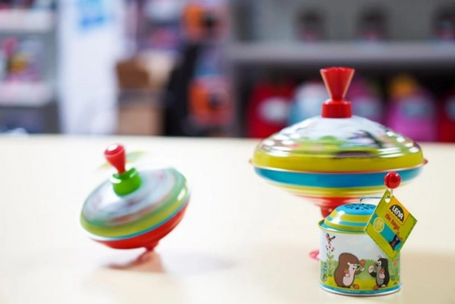 Káča draaiende Mol metaal/plastic 13cm