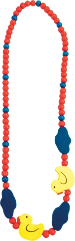 Ketting met eendjes en wolkjes 23 cm