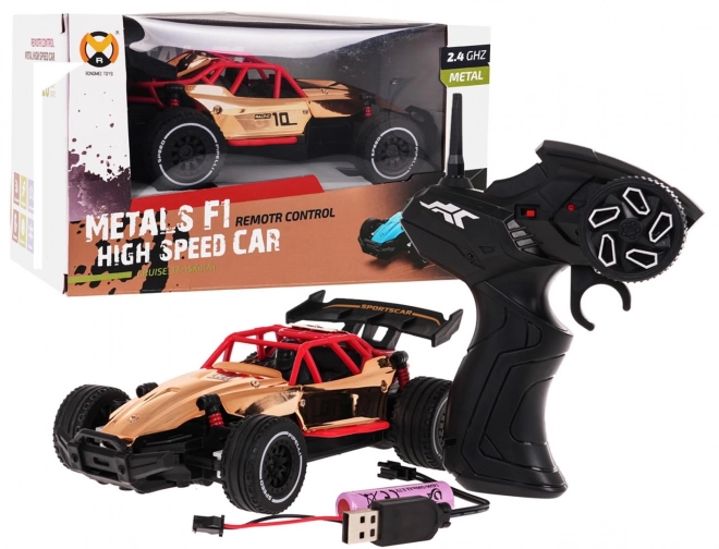RACING 01 Gouden R/C metalen auto